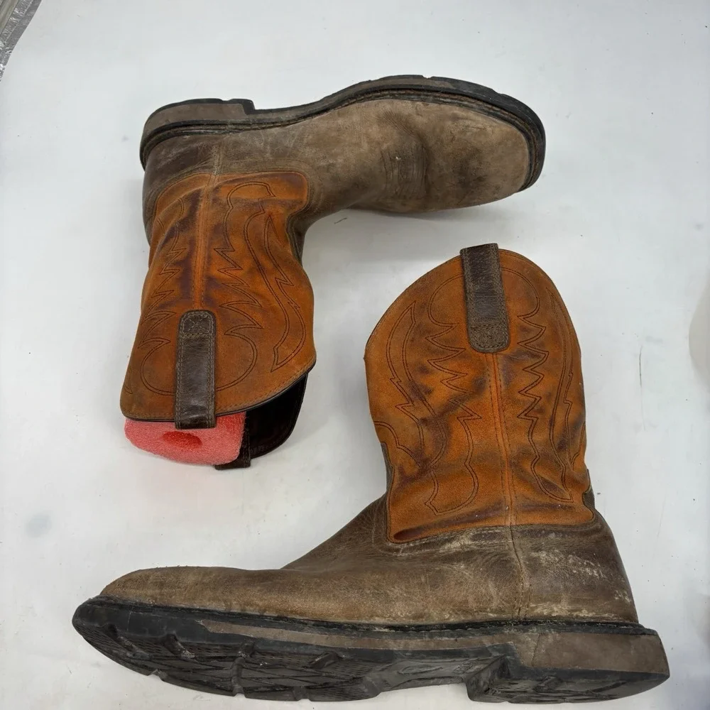 Ariat Work Boots Mens 10.5 Hog XT Patriot Comp Toe ASTM F2413-18 Distressed